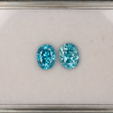 Natural Cambodian Blue Zircon Oval Shape 8.5x6.5x6mm 3.74ct Loose Gemstone