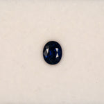 1.51 carat natural blue sapphire, oval 7.3x6mm loose gemstone