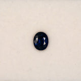 1.51 carat natural blue sapphire, oval 7.3x6mm loose gemstone