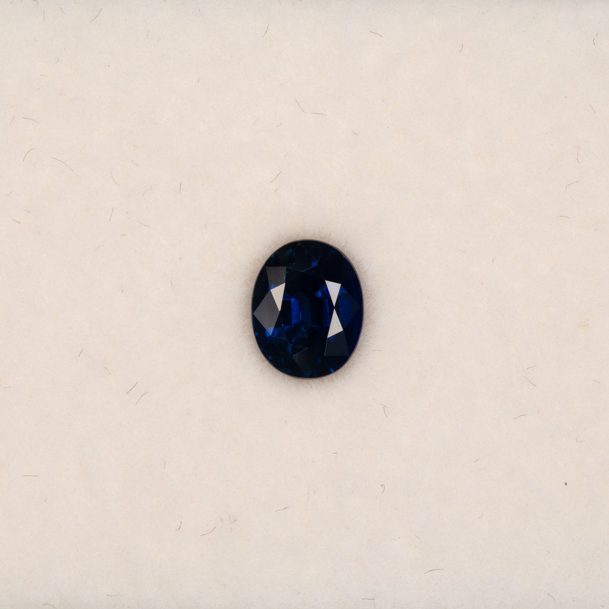 1.51 carat natural blue sapphire, oval 7.3x6mm loose gemstone