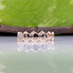 14K rose gold diamond band