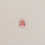 0.31 carat natural padparadscha sapphire, pear 4.9x3.9mm pink-orange loose gemstone