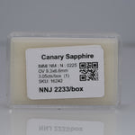 3.05 carat natural canary sapphire oval 9.3x6.6mm loose gemstone – view 6