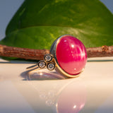14K yellow gold star ruby ring