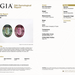 GIA report 2233977210 for 1.07 carat natural untreated color-change alexandrite