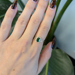 14K Yellow Gold Zambian Emerald Ring
