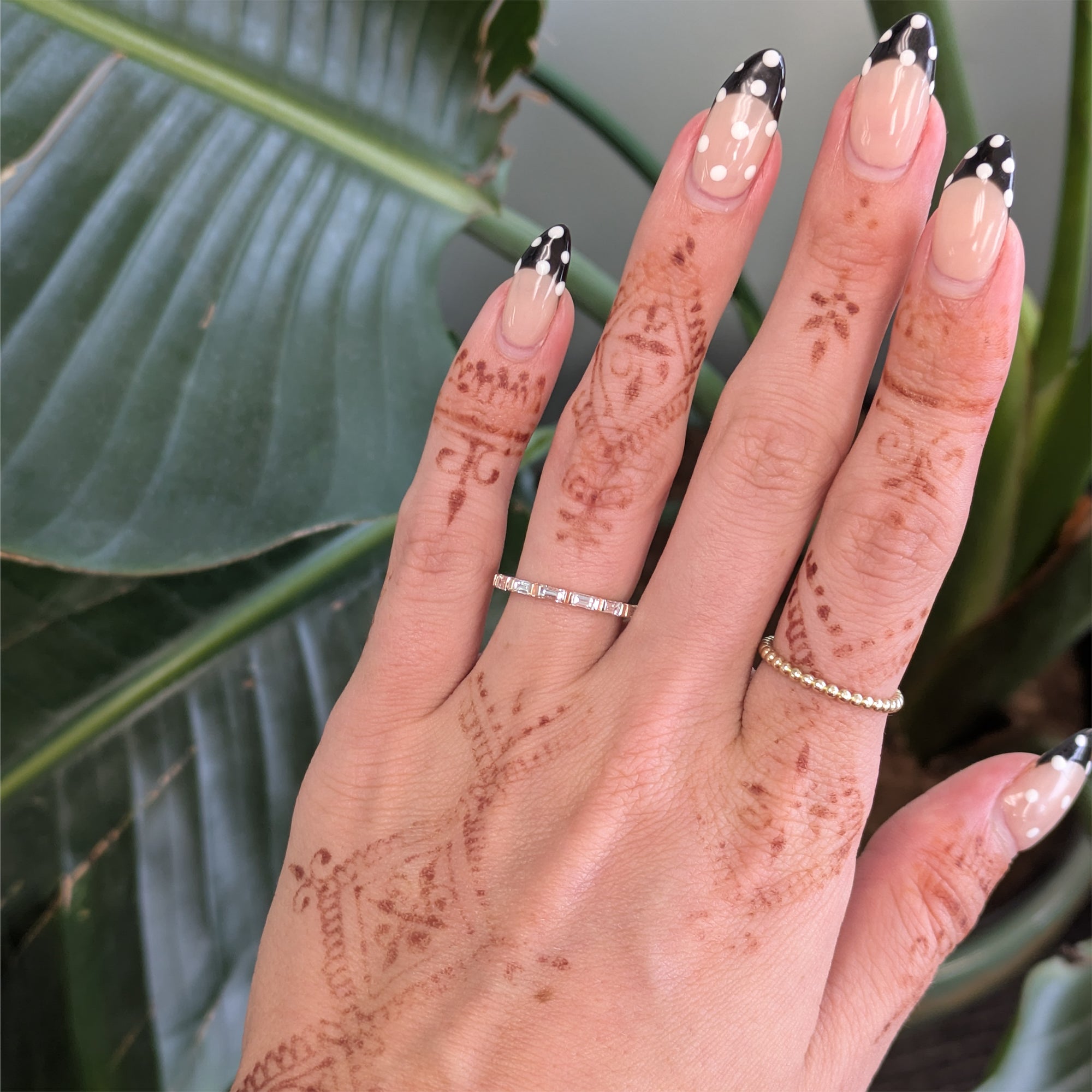 14K rose gold lab grown diamond band