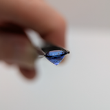 AAA Vivid Blue Tanzanite 1.6 Ct Round 7 mm Natural Gemstone – Brilliant Cut Fine Tanzanite for Custom Jewelry