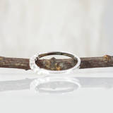 Natural Earth Mined Diamond Bezel Band in Solid 14K Gold – Stackable Minimalist Wedding Ring, Everyday Fine Jewelry