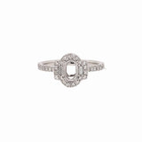 Cleo Oval Ring Semi Mount