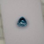 natural cambodian blue zircon cushion loose gemstone