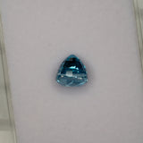 natural cambodian blue zircon cushion loose gemstone
