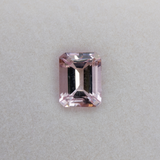 Natural Cor De Rosa Pink Morganite 2 Ct Emerald Cut 9×7 mm Loose Gemstone – Peach Pink Morganite for Engagement Ring or Pendant