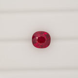 GIA Certified Heated Burma Ruby 1.38cts Cushion Cut 6.42x5.89mm – High Quality Natural Ruby Gemstone