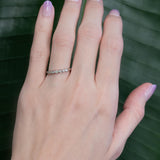 Natural Earth Mined Diamond Bezel Band in Solid 14K Gold – Stackable Minimalist Wedding Ring, Everyday Fine Jewelry