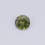 2.49 carat GIA certified Green Dragon demantoid garnet, round cut, 8.65x8.59mm loose gemstone
