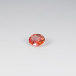 1.25 carat natural Ceylon padparadscha sapphire oval 7.4x6mm loose gemstone – view 3