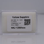 1.28 carat natural yellow sapphire cushion 6mm loose gemstone – view 6