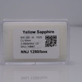 1.28 carat natural yellow sapphire cushion 6mm loose gemstone – view 6