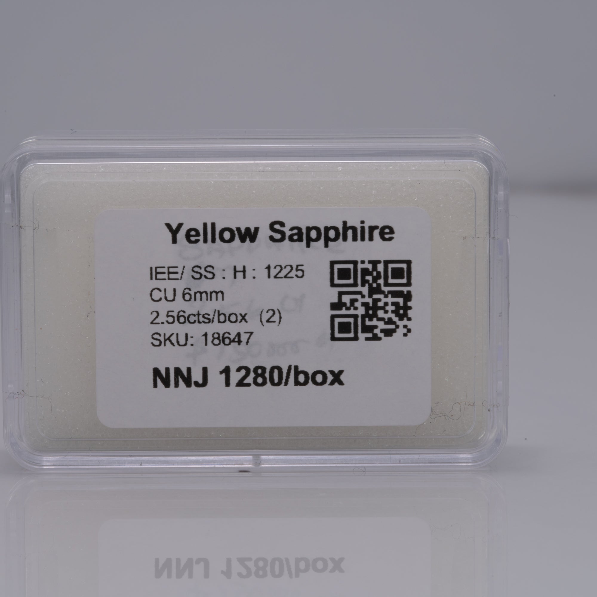 1.28 carat natural yellow sapphire cushion 6mm loose gemstone – view 6