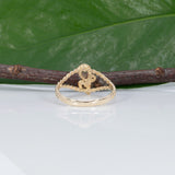 solid 14K yellow gold plain estate band