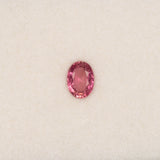 Natural Pink Tourmaline 0.80ct Oval 6.9x5.1mm – Untreated Loose Gemstone for Ring, Pendant & Jewelry Making – One Stone