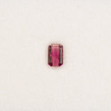 Natural Bi-Color Tourmaline 0.60ct Emerald 6.1x4.1mm – Untreated Loose Gemstone for Ring, Pendant & Jewelry Making – One Stone