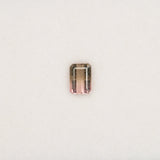 Natural Bi-Color Tourmaline 0.48ct Emerald 5.6x4mm – Untreated Loose Gemstone for Ring, Pendant & Jewelry Making – One Stone