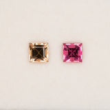 Natural Tourmaline 0.79ct Princess 5.2mm – Untreated Loose Gemstone for Ring, Pendant & Jewelry Making – One Stone