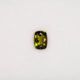 Natural Olive Tourmaline 0.85ct Cushion 6.9x5mm – Untreated Loose Gemstone for Ring, Pendant & Jewelry Making – One Stone