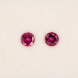 Earth Mined Rubellite Tourmaline 0.51ct Round 5.25mm – Untreated Loose Gemstone for Ring, Pendant & Jewelry Making – One Stone