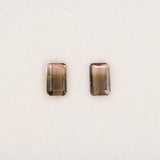 Natural Bi-Color Tourmaline 0.42ct Emerald 6x3.8mm – Untreated Loose Gemstone for Ring, Pendant & Jewelry Making – One Stone