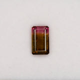 Earth Mined Bi-Color Tourmaline 2.64ct Emerald 10.6x6.5mm – Untreated Loose Gemstone for Ring, Pendant & Jewelry Making – One Stone