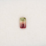 Earth Mined Bi-Color Tourmaline 0.83ct Emerald 6.9x3.9mm – Untreated Loose Gemstone for Ring, Pendant & Jewelry Making – One Stone