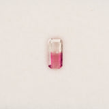 Earth Mined Bi-Color Tourmaline 0.62ct Emerald 8.1x4mm – Untreated Loose Gemstone for Ring, Pendant & Jewelry Making – One Stone