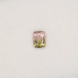 Earth Mined Bi-Color Tourmaline 0.74ct Cushion 6.3x4.7mm – Untreated Loose Gemstone for Ring, Pendant & Jewelry Making – One Stone
