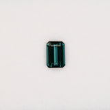 Earth Mined Indicolite Tourmaline 1.07ct Emerald 7.2x5.1mm – Untreated Loose Gemstone for Ring, Pendant & Jewelry Making – One Stone