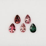 Earth Mined Tourmaline 0.4ct Pear 6x4mm – Untreated Loose Gemstone for Ring, Pendant & Jewelry Making – One Stone