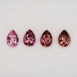 Natural Pink Tourmaline 0.58ct Pear 6.5x4.6mm – Untreated Loose Gemstone for Ring, Pendant & Jewelry Making – One Stone