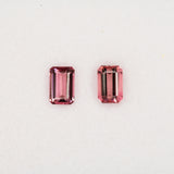 Natural Pink Tourmaline 0.75ct Emerald 6.5x4.3mm – Untreated Loose Gemstone for Ring, Pendant & Jewelry Making – One Stone
