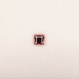 Natural Pink Tourmaline 0.37ct Princess 4mm – Untreated Loose Gemstone for Ring, Pendant & Jewelry Making – One Stone