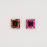 Natural Pink Tourmaline 1.14ct Princess 5.8x5.7mm – Untreated Loose Gemstone for Ring, Pendant & Jewelry Making – One Stone