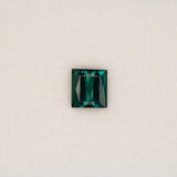 Natural Indicolite Tourmaline 1.41ct Baguette 6.6x6.1mm – Untreated Loose Gemstone for Ring, Pendant & Jewelry Making – One Stone