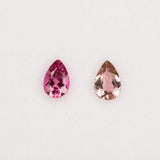 Natural Pink Tourmaline 0.73ct Pear 7.5x5mm – Untreated Loose Gemstone for Ring, Pendant & Jewelry Making – One Stone