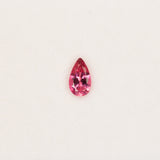 Earth Mined Rubellite Tourmaline 0.49ct Pear 7.3x4.2mm – Untreated Loose Gemstone for Ring, Pendant & Jewelry Making – One Stone