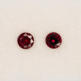 Earth Mined Rubellite Tourmaline 0.95ct Round 6mm – Untreated Loose Gemstone for Ring, Pendant & Jewelry Making – One Stone