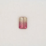 Natural Bi-Color Tourmaline 1.15ct Emerald 7.6x5.2mm – Untreated Loose Gemstone for Ring, Pendant & Jewelry Making – One Stone