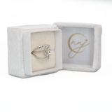 Aralyn Solid 14K Gold Ring Setting with Diamond Accents, Designed for 8×6mm Oval Center Stone, Elegant Customizable Jewelry Gift for Women