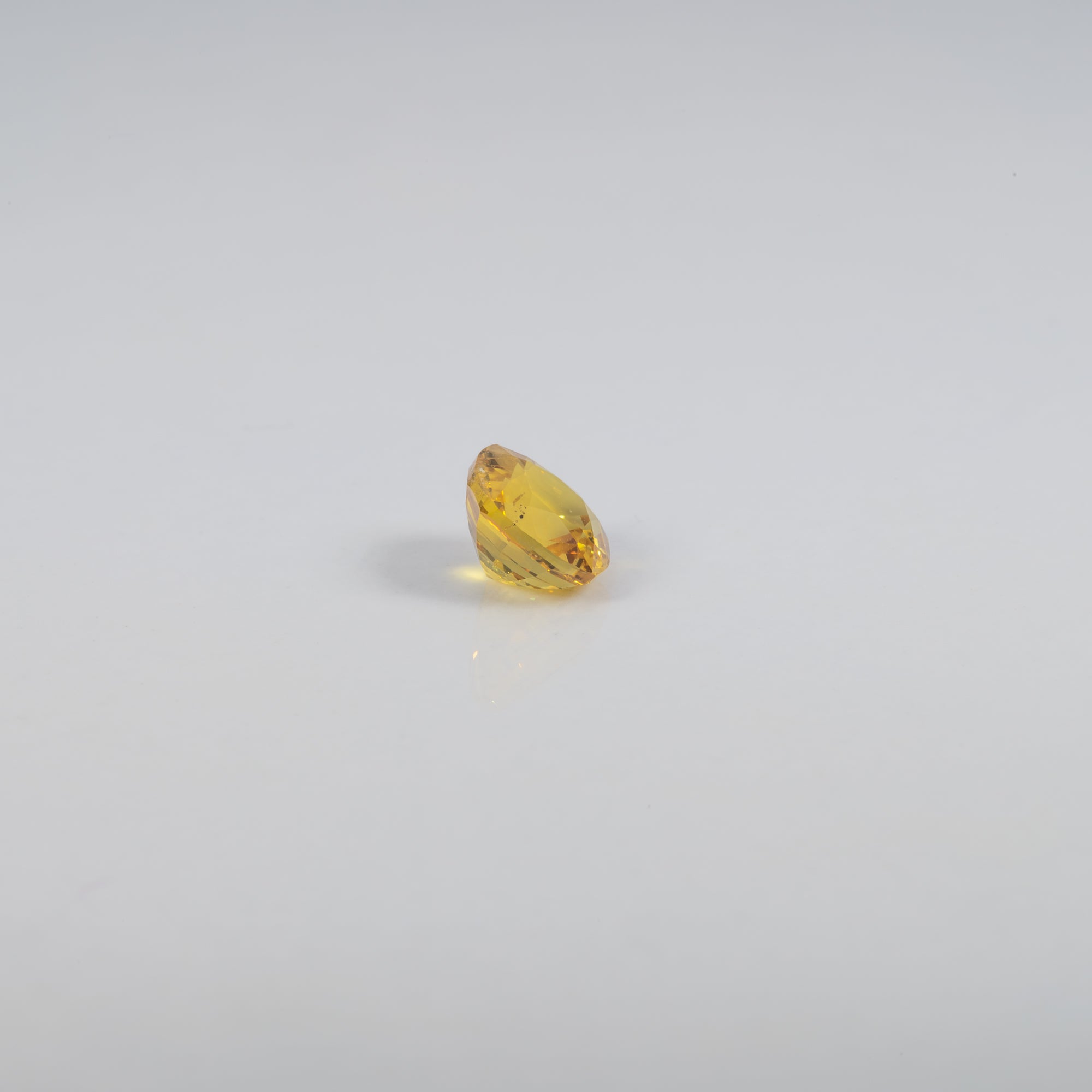 1.28 carat natural yellow sapphire cushion 6mm loose gemstone – view 2