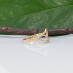 solid 14K yellow gold plain estate band